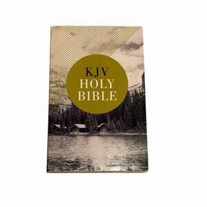 KJV Holy Bible King James Version Mountain Lake Cover Paperback NEW